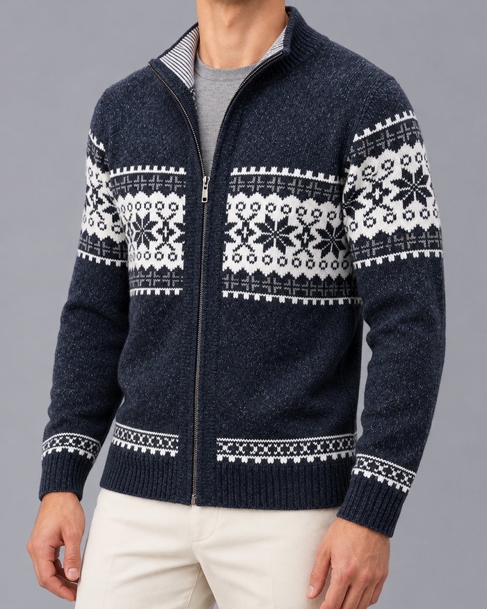 Men's Wool Ugly Christmas Cardigan | Insulating with a Lightweight feel
