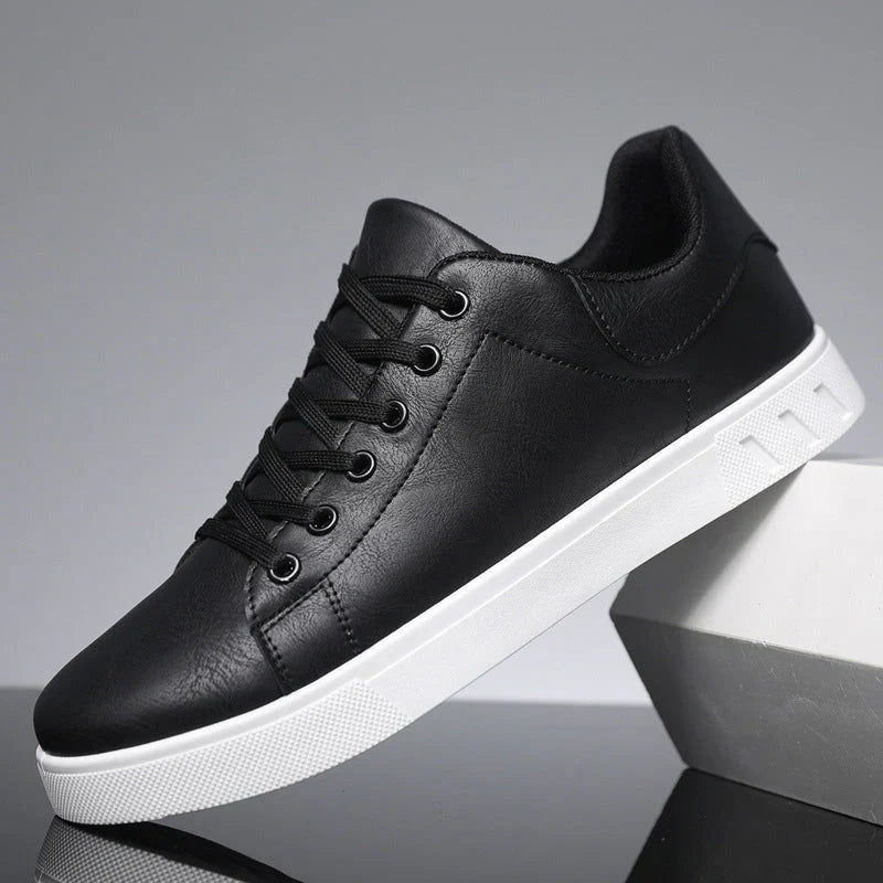 Stylish Faux Leather Sneakers for Men