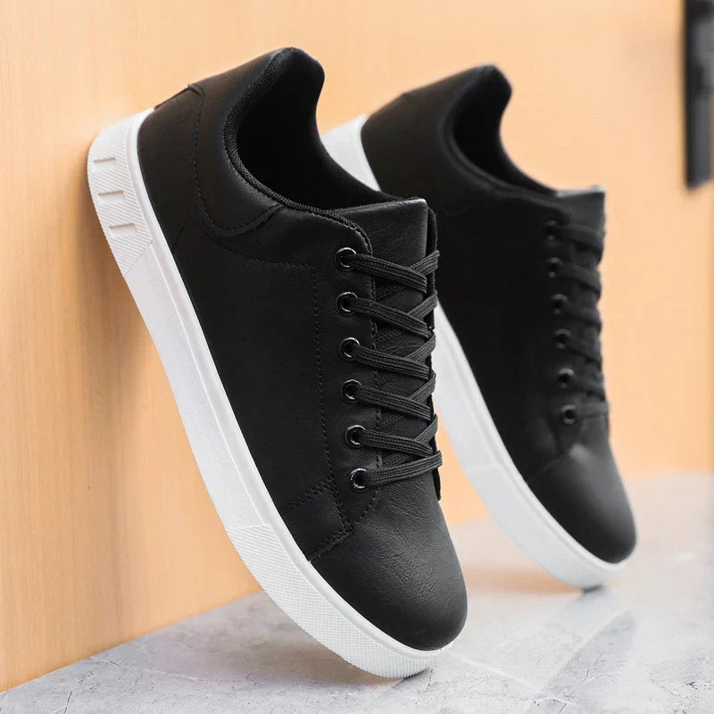 Stylish Faux Leather Sneakers for Men
