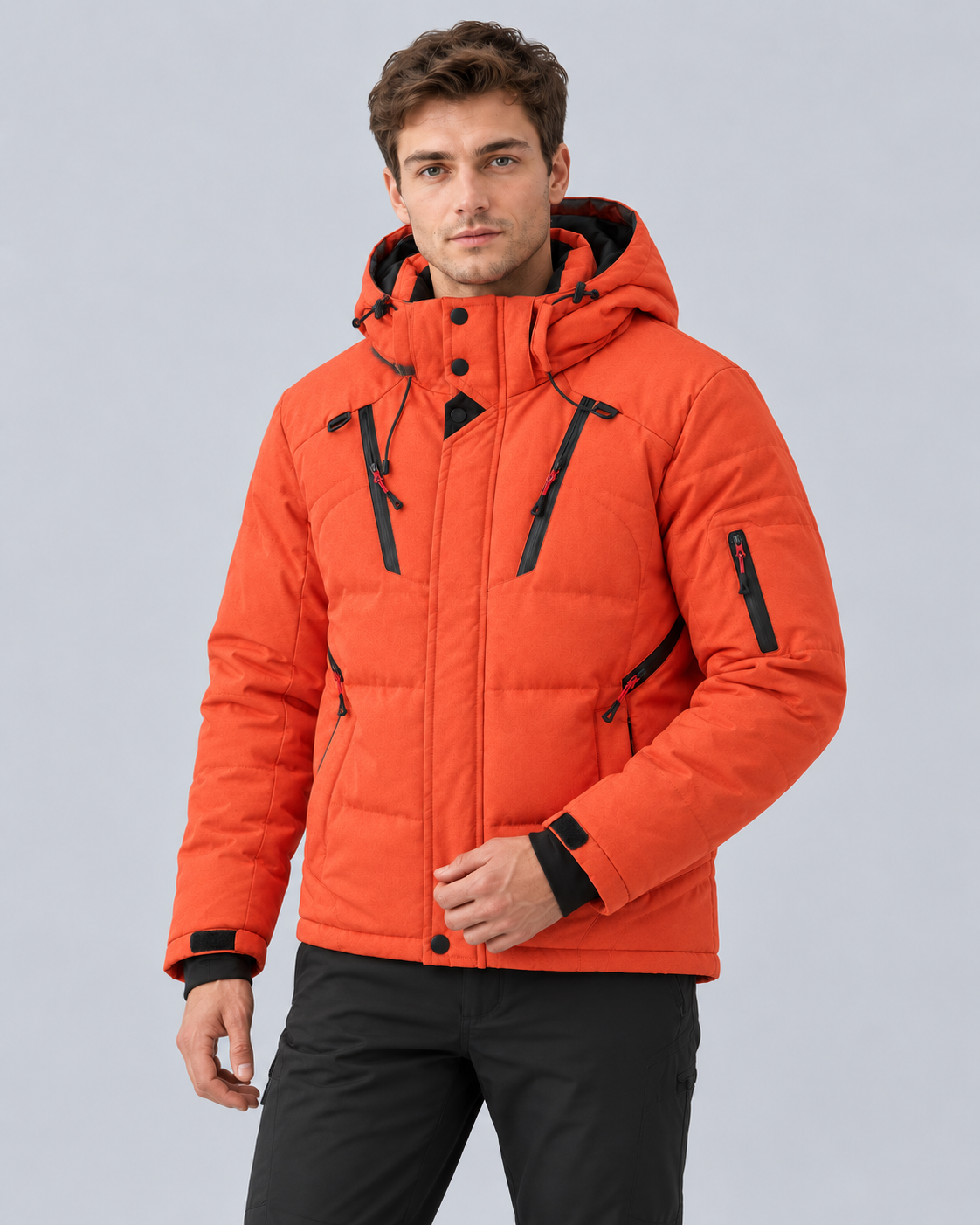 Men's Hooded Puffer Jacket – Insulated Quilted Winter Coat