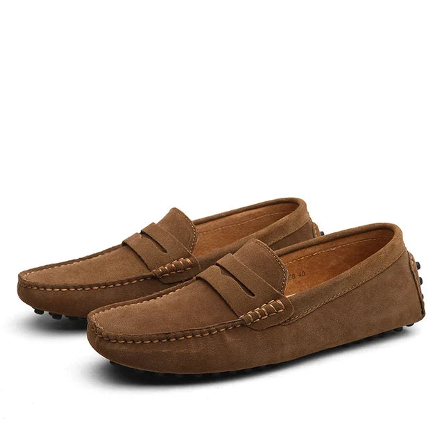 Suede marina loafers