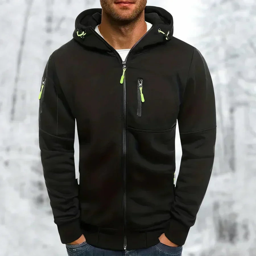 Men's Zip-Up Hooded Sweatshirt