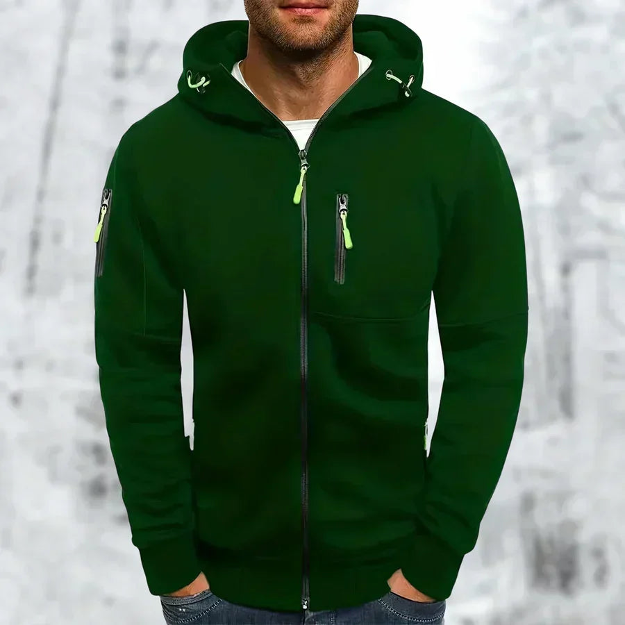 Men's Zip-Up Hooded Sweatshirt