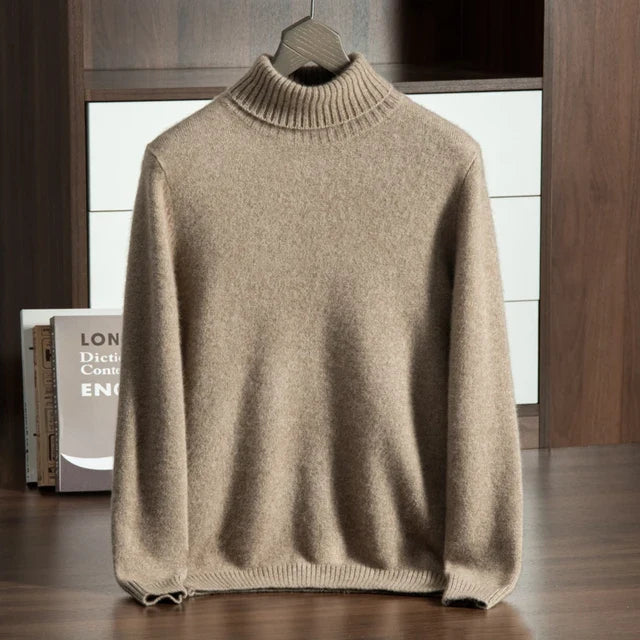 Fine Knit 100% Cashmere Turtleneck