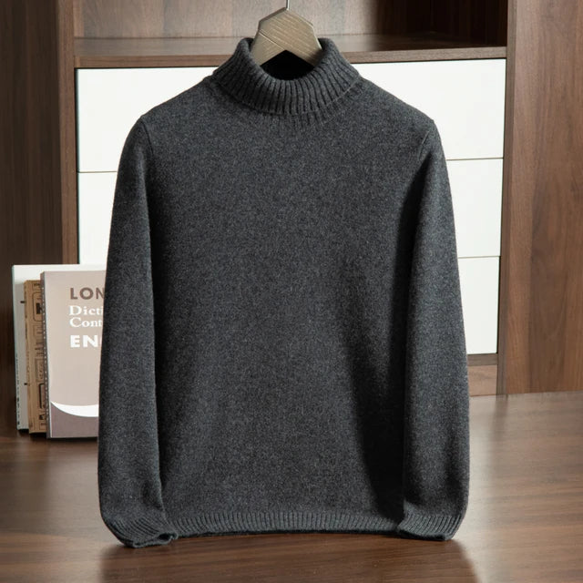 Fine Knit 100% Cashmere Turtleneck