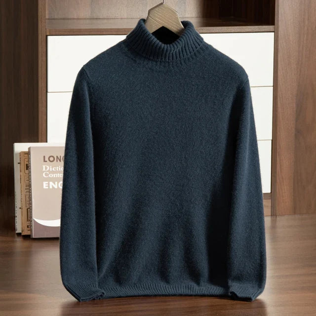 Fine Knit 100% Cashmere Turtleneck