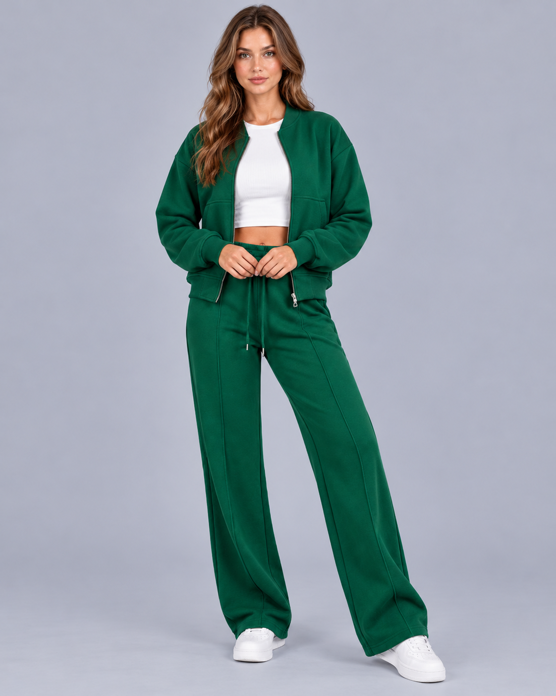 Women's Zip-Up Bomber Co-Ord Set