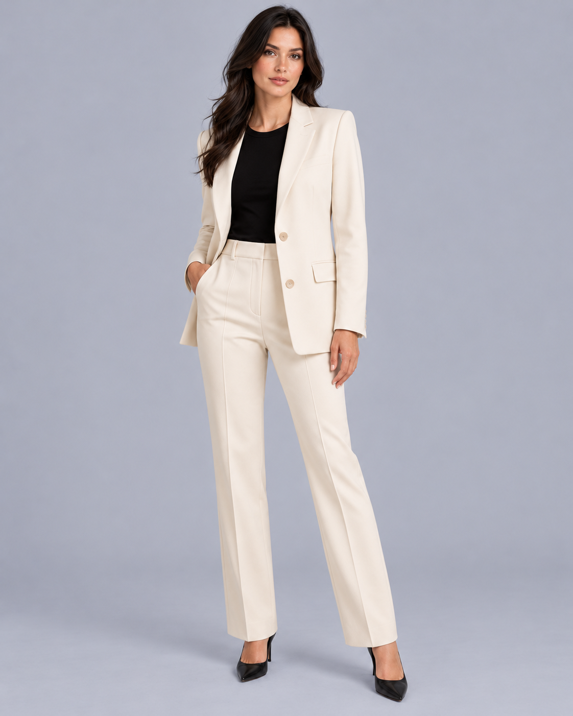 Women's Trouser Suit with Tailored Blazer