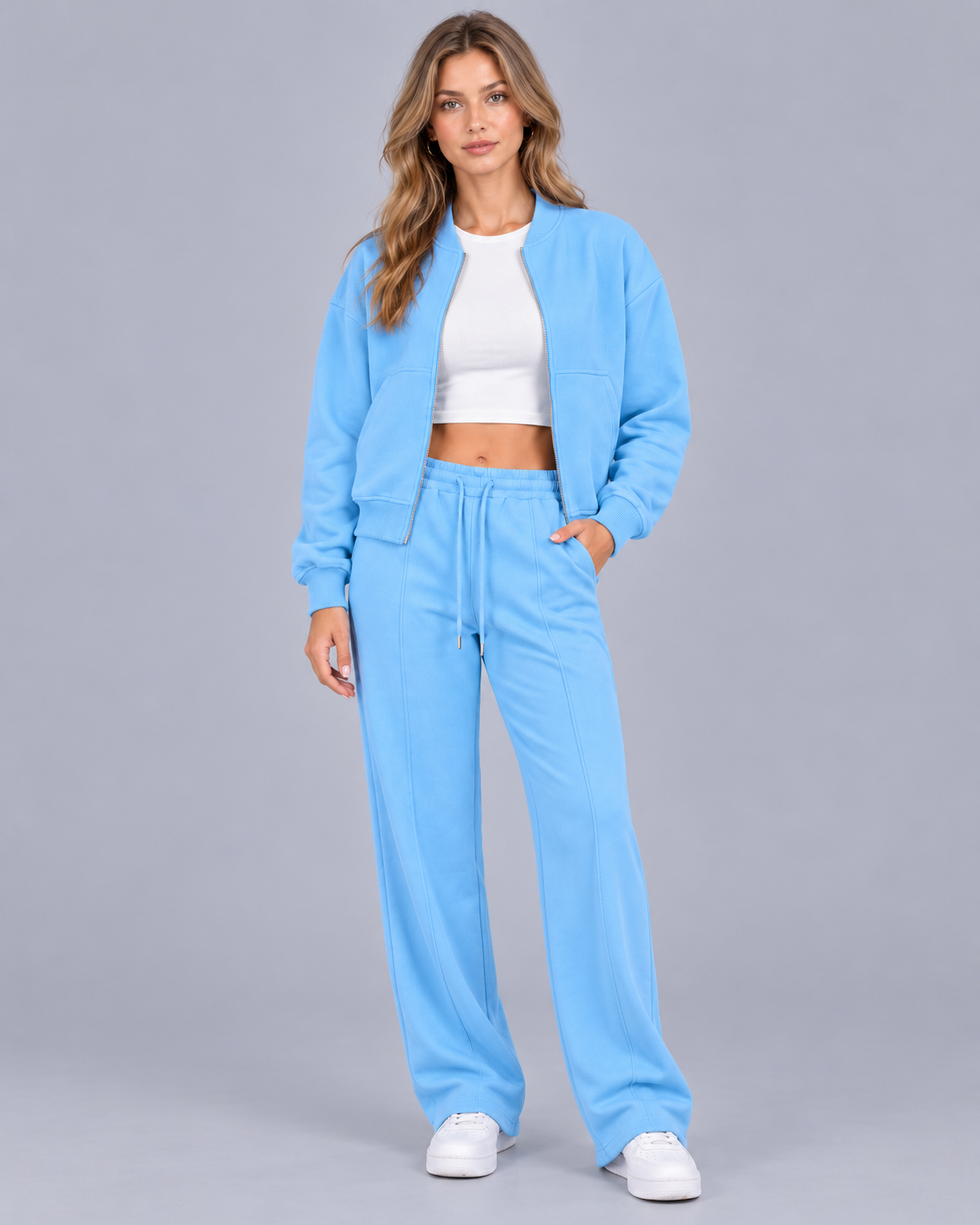 Women's Zip-Up Bomber Co-Ord Set