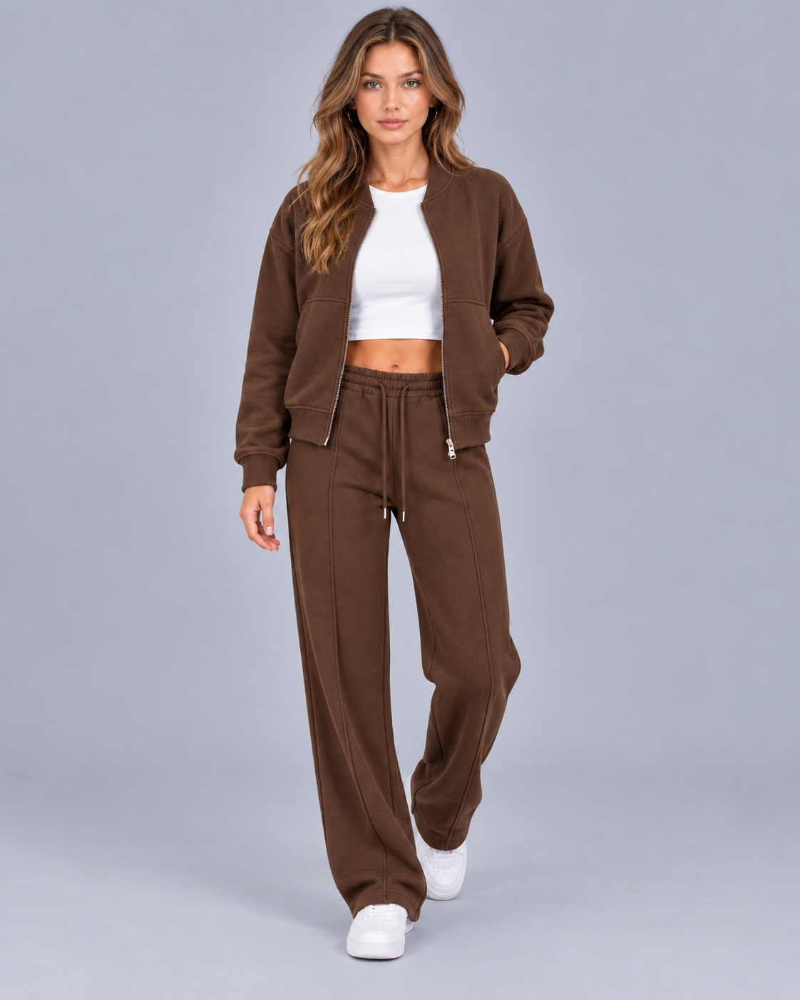 Women's Zip-Up Bomber Co-Ord Set