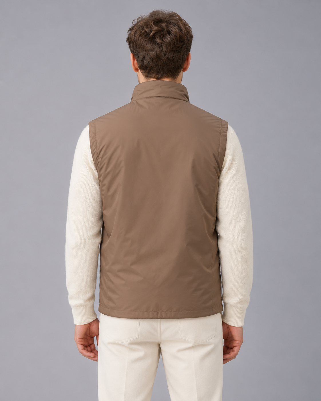 Men's Gilet with Stand Collar | Full-Zip Sleeveless Bodywarmer with Zip Pockets