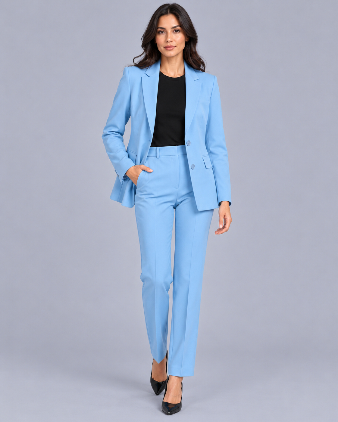 Women's Trouser Suit with Tailored Blazer