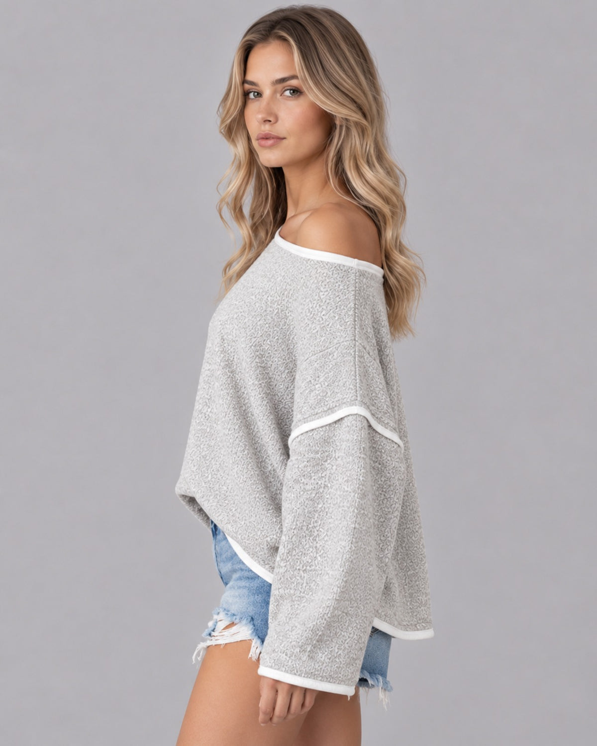 Women's Knit Oversized Sweater | Long Sleeve Jumper with Loose Fit