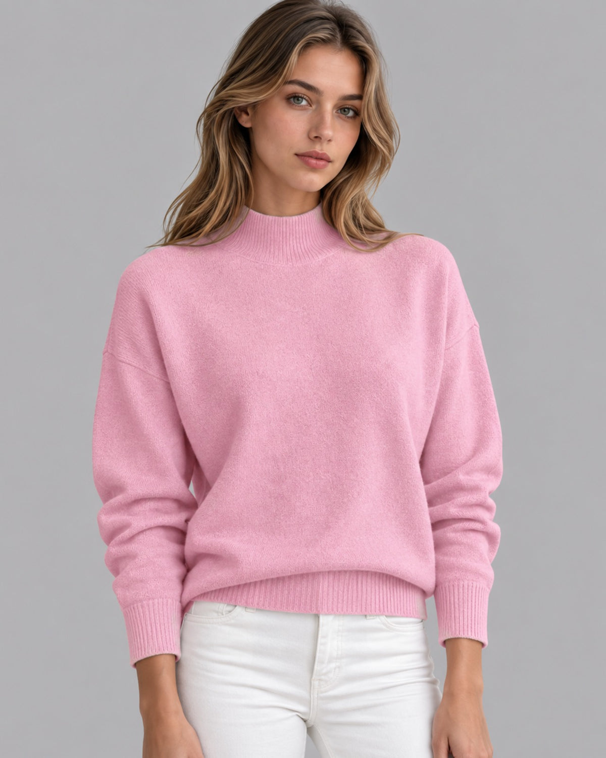 Women's Knitted Roll Neck Jumper | Classic Turtleneck