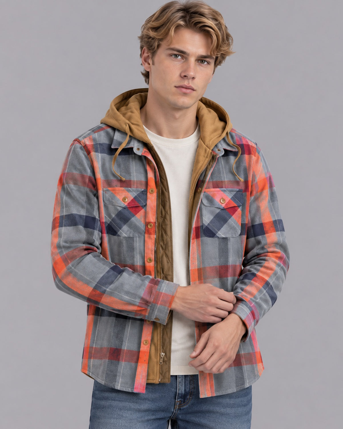 Men’s Patchwork Knit Cardigan