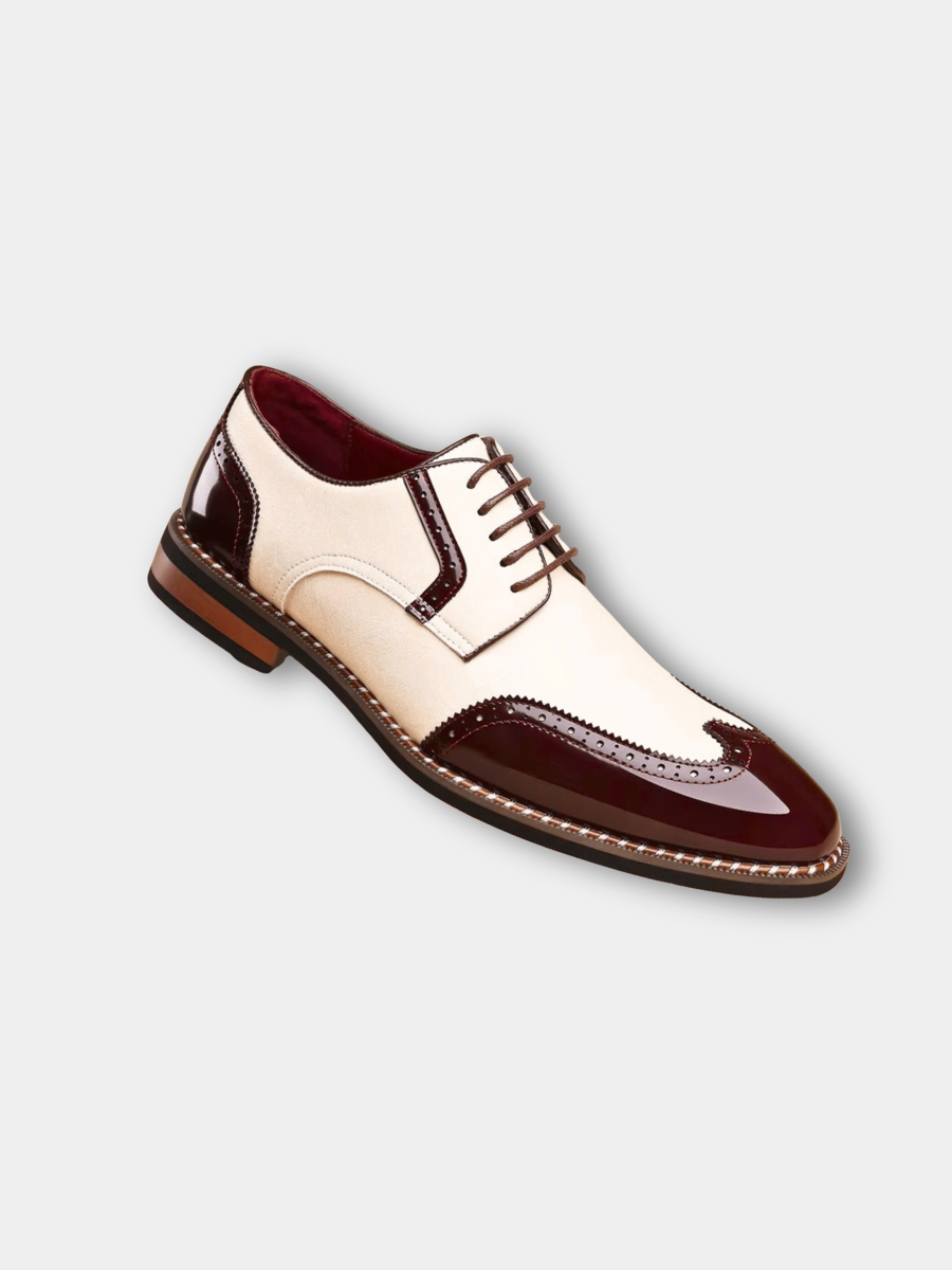 Men's Two-Tone Full-Grain Leather Oxford