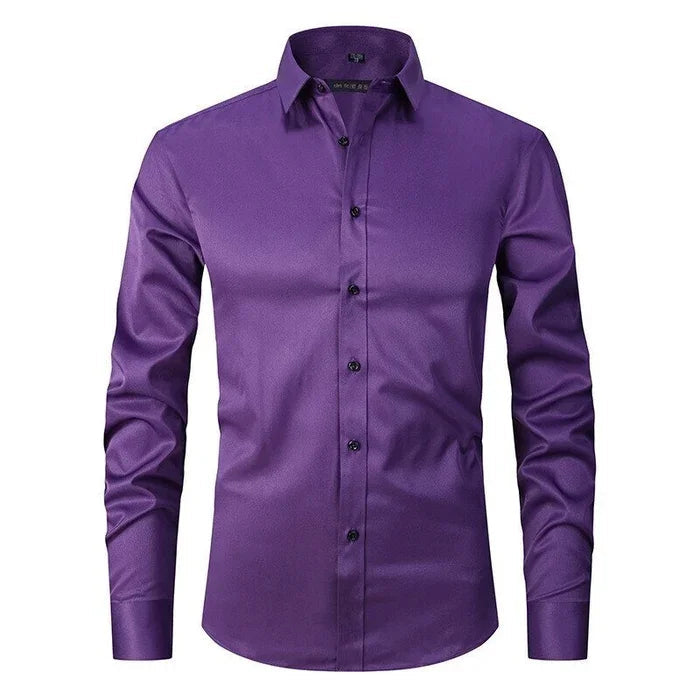 Men's Button-Down Long-Sleeved Shirt