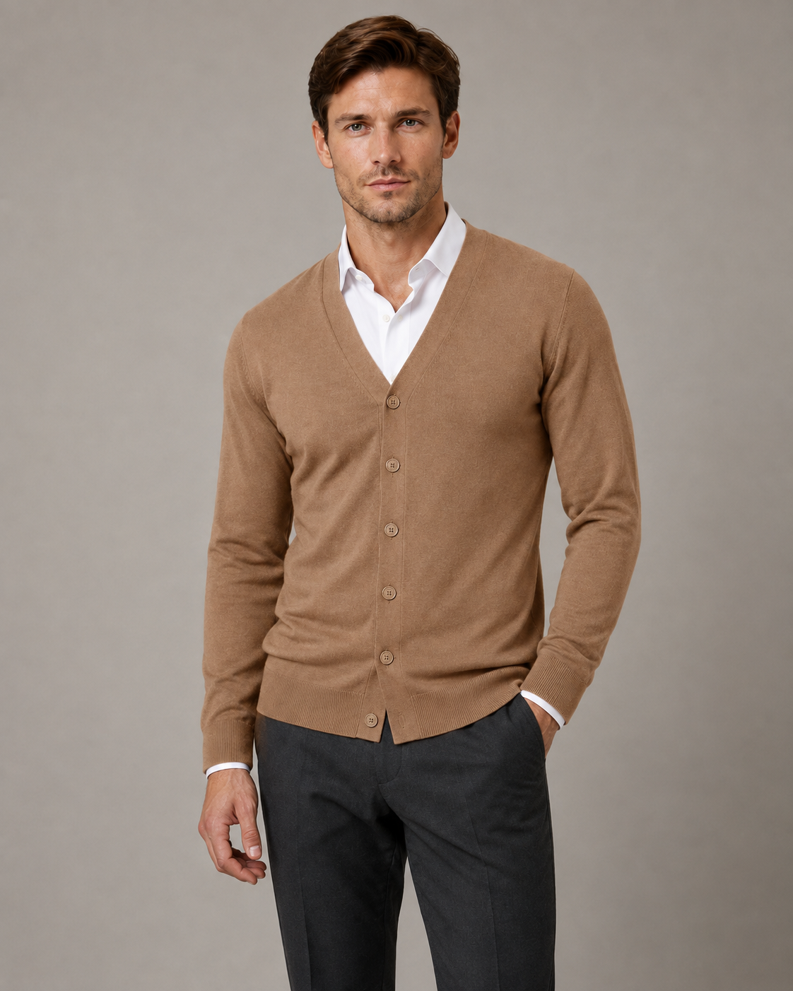 Men's Button-Down Cardigan