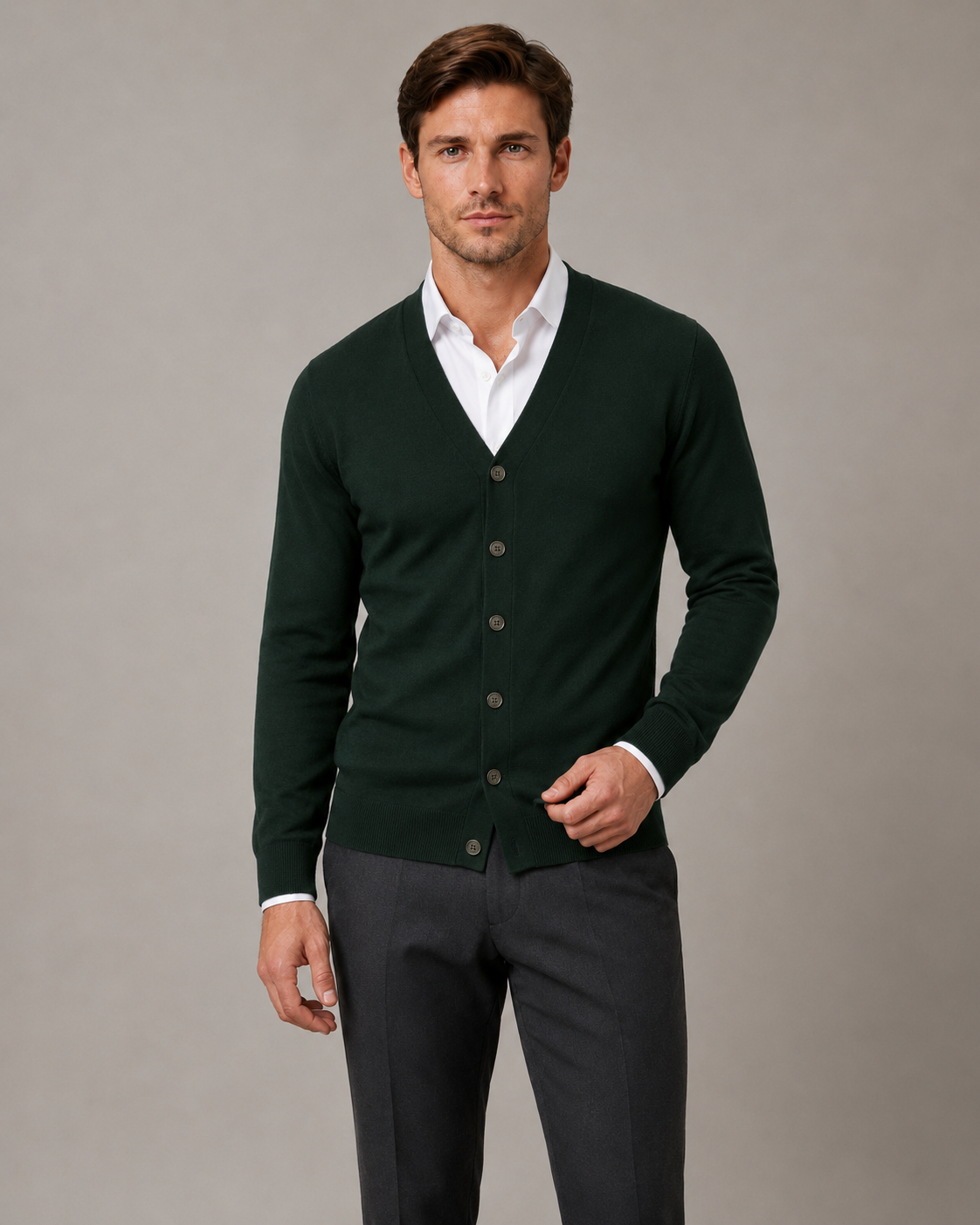 Men's Button-Down Cardigan