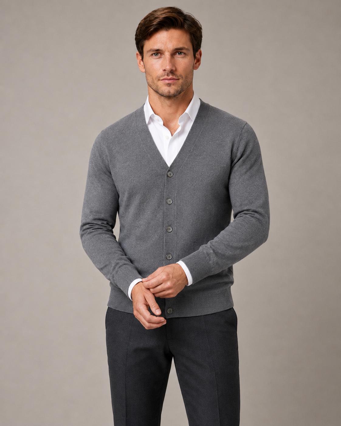 Men's Button-Down Cardigan
