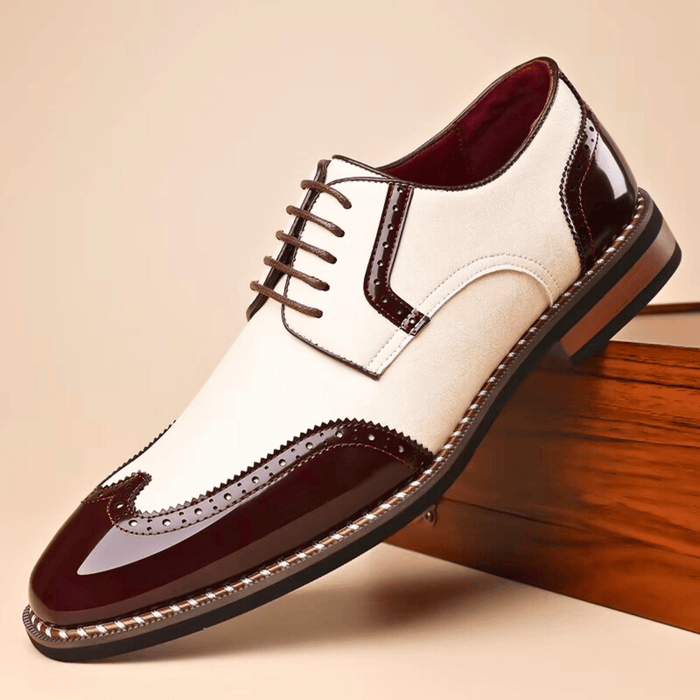 Men's Two-Tone Full-Grain Leather Oxford